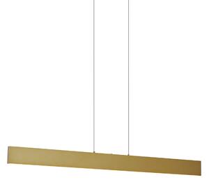 Modern függőlámpa sárgaréz LED-del, 3 lépésben dimmelhető Easylift - Straight
