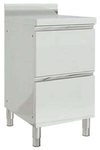 2 db Rozsdamentes Acél Konyhaszekrény - 50x60x95-96cm