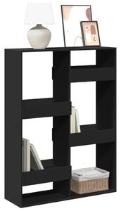 Fekete szerelt fa könyvespolc 100 x 33 x 135 cm