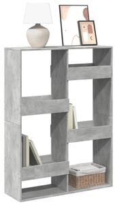 Betonszürke szerelt fa könyvespolc 100 x 33 x 135 cm