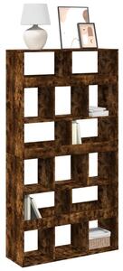 Füstös tölgy színű szerelt fa könyvespolc 100 x 33 x 187,5 cm