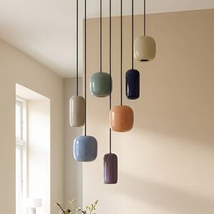 Lucande függőlámpa Narion, kerek, 7-light, színes, fém, dimmelhető, Többszínű, Nappali / Étkező, fém, Dizájn