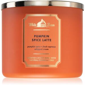 Bath & Body Works Pumpkin Spiced Latte illatos gyertya esszenciális olajokkal 411 g