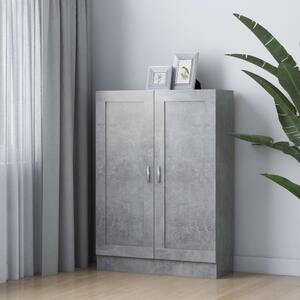 Betonszürke szerelt fa könyvszekrény 82,5 x 30,5 x 115 cm