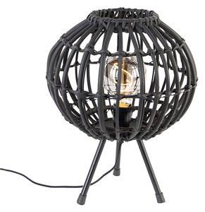 Vidéki asztali lámpa állvány fekete 30 cm - Canna
