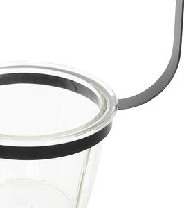 Modern függőlámpa fekete téglalap alakú üveggel - Roslini