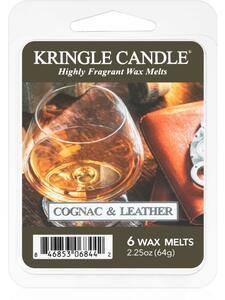 Kringle Candle Brandy & Leather illatos viasz aromalámpába 64 g