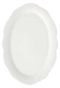 Meringa Porcelán Tálalótálca, Fehér, H36xSz24,5 cm