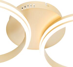Mennyezeti lámpa sárgaréz LED-del 3 fokozatban szabályozható 2 lámpás - Navara