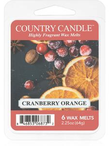 Country Candle Cranberry Orange illatos viasz aromalámpába 64 g