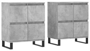 VIDAXL - 2 db Beton Szürke Tálalószekrény - 120x35x70 cm