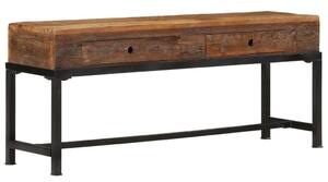 Rusztikus Fa TV-szekrény - 2 Fiókos - 110x30x46 cm