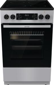 Gorenje GEC5C41SG Elektromos tűzhely, 70L, 4 főzőzóna, FrozenBake, A energiaosztály, Szürke