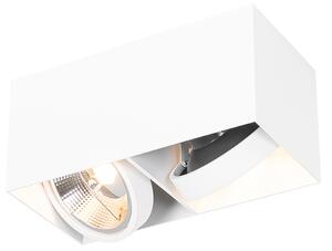 Design spot fehér téglalap alakú AR111 2-light - Doboz