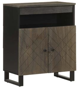 Sideboard Fekete 60x33x75 cm tömörfa Mango