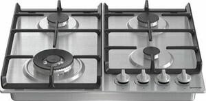 Gorenje GW641EX Beépíthető gáz főzőlap, 60cm, 4 főzőzóna, BigSurface, EasyClean, Ezüst
