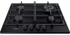 Whirlpool TKRL 661 NB Beépíthető gáz főzőlap, 58 cm, 4 főzőzóna, Fekete