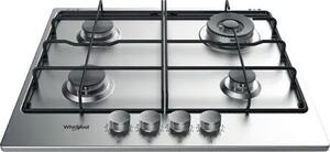 Whirlpool TGML 651 IX Beépíthető gáz főzőlap, 58 cm, 4 főzőzóna, Inox