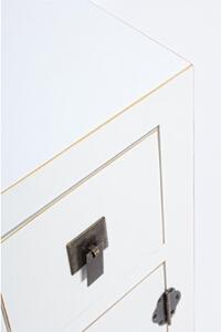 PECHINO fehér tálalószekrény 2 ajtóval és 3 fiókkal
