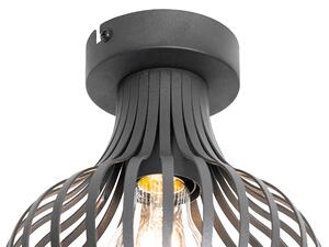Modern mennyezeti lámpa fekete 18 cm - Sapphira