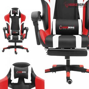 Herzberg HG-8083 Ergonomikus Forgószék - Játékosoknak és Irodai Dolgozóknak