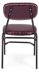 DEBBIE vintage bordó szék