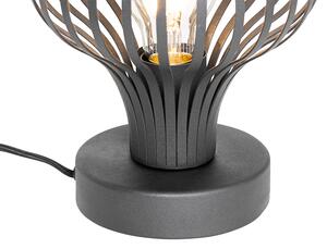 Modern asztali lámpa fekete - Sapphira