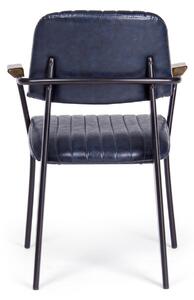 NELLY vintage kék szék karfával