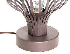 Modern asztali lámpa barna - Sapphira