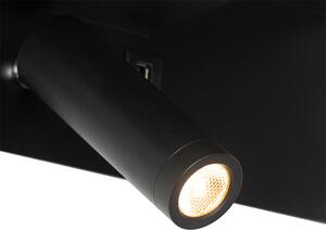 Modern fali lámpa fekete, LED-del USB-vel - Thijs
