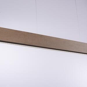 Függesztett lámpa fa 121 cm LED-del távirányítóval - Ajdin