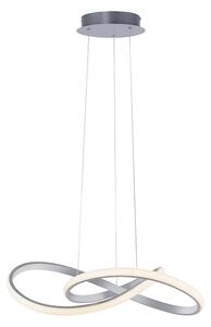 Design függőlámpa acél 57 cm-es fényerőszabályzó LED-del - Viola Due