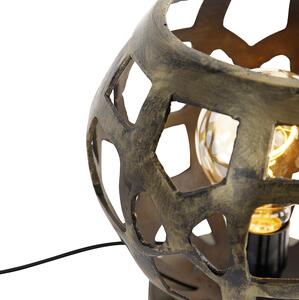 Ipari asztali lámpa antik arany - Bobby