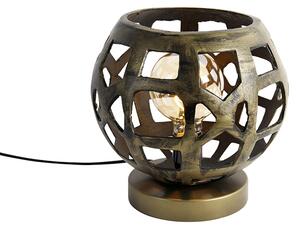 Ipari asztali lámpa antik arany - Bobby