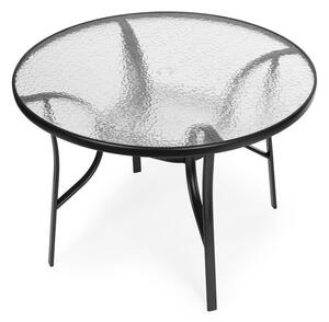 Kerek kerti üvegasztal 105 cm