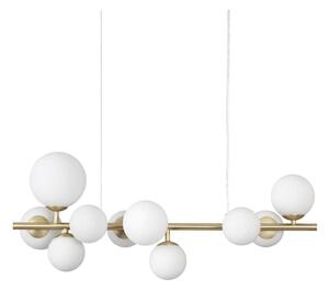 Ideal Lux Ideal Lux - LED Csillár zsinóron PERLAGE 10xG9/3W/230V 81 cm arany/fehér ID283791