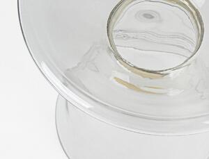AZMIN átlátszó üveg lerakóasztal 36cm átmérő