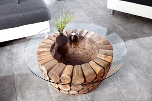 LOTUS design teakfa dohányzóasztal - 70cm