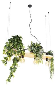 Okos lógólámpa fekete fával 4-lámpás, beleértve a Wifi G95-öt - Shelf