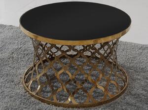 NANA design dohányzóasztal - fekete/arany