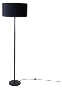 Állólámpa fekete ovális bársony lámpabúrával 50 cm - Simplo