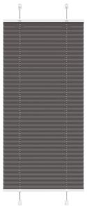 Pliszírozott redőny fekete 60x100 cm szövetszélesség 59,4 cm