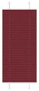 Pliszírozott redőny Bordeaux piros 65x100 cm szövetszélesség