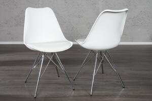 BIOS modern szék- fehér/króm