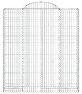VidaXL Gabion Kosár Kerti Fal - 8 db - 200x50x220/240 cm