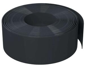 VidaXL 3 db fekete polietilén kerti szegély 10 m x 20 cm