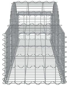 VidaXL Gabion Kosár Kerti Fal - 4 db - 200x50x40/60cm