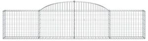 VidaXL Gabion Kosár - Íves - 15 db - 300x30x60/80cm