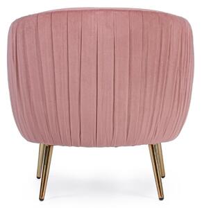 LINSAY antik rózsaszín fotel