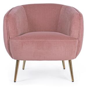 LINSAY antik rózsaszín fotel